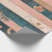 Rusticale Hemel Streep Maan Zon Aards (6) Cadeaupapier (Hoek)