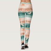 Rusticale Hemel Streep Maan Zon Aards (8) Leggings (Achterkant)