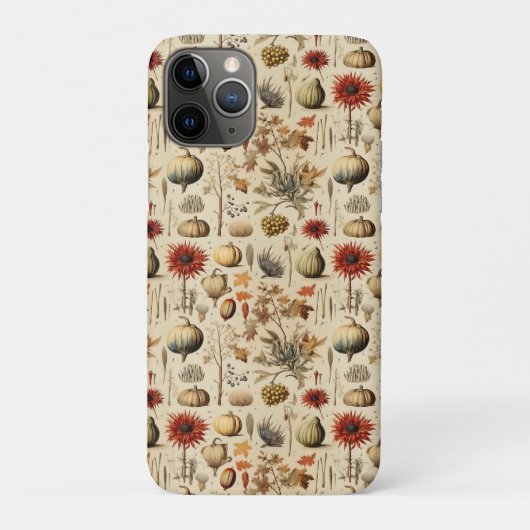 Rusticale herfstbotanica met pompoenen en granen Case-Mate iPhone case (Achterkant)