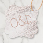 Rusticale Minimalistische Cadeaubadge  Bedankjes Labels (Achterkant)