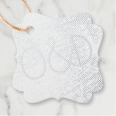 Rusticale Minimalistische Cadeaubadge  Bedankjes Labels (Voorkant)