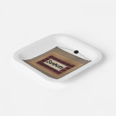 Rusticale Minimalistische Simplify Woord Kunstbord Papieren Bordje (Gebogen)