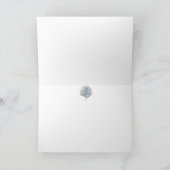 Rusticale minimalistische wintergroen bedankkaart (Binnen)