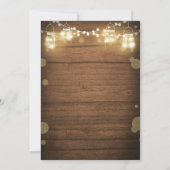 Rusticale uitnodiging voor 25-jarig huwelijksjubil (Achterkant)