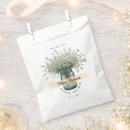 Rusticale waterverf baby's adem bruiloftsborrel  bedankzakje
