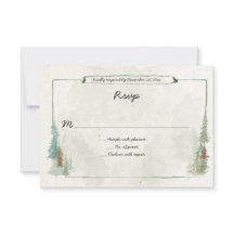 Rusticale waterverf dennenbos RSVP