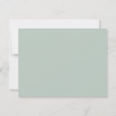 Rusticale Waterverf Eucalyptus Groene Huwelijk RSVP Kaartje (Achterkant)