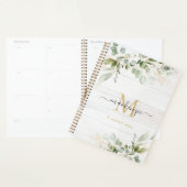 Rusticale waterverf Eucalyptus monogram Planner (Display)