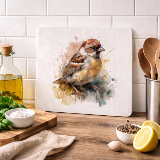 Rusticale Waterverf Huismus Snijplank
