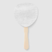 Rusticale waterverf succulenten namen & trouwdatum handwaaier (Achterkant)