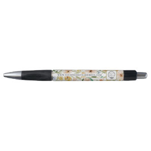 Rusticale Waterverf Wilde Bloemen Voeg Logo Toe Be Pen