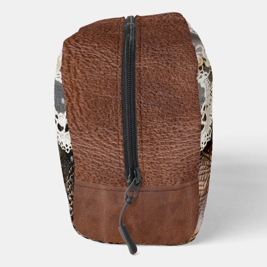 RusticWestern Tooled Leather en Antiek Lace Toilettasje (Rechts)