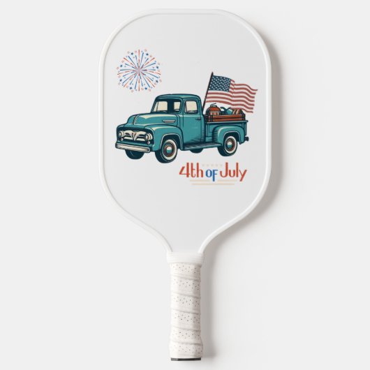 Rustiek/ 4 juli pickleball paddle (Voorkant)