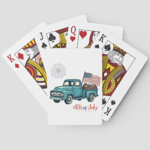 Rustiek/ 4 juli pokerkaarten