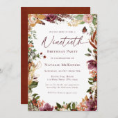 Rustiek 90e verjaardagsfeest kaart (Voorkant / Achterkant)