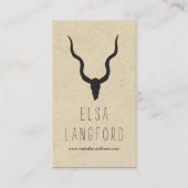 Rustiek aardachtig Boheems gewei ambacht Visitekaa Visitekaartje (Voorkant)