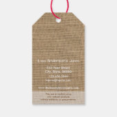 rustiek aardbeien jam relatiegeschenk label cadeaulabel (Achterkant)