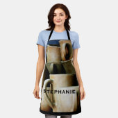 Rustiek aardewerk keramische Mokken Schort (Gedragen)