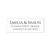 Rustiek adres Old School Wood Art Stamp Rubberstempel (Afrduk)