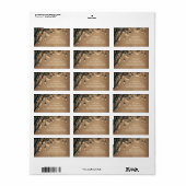 Rustiek adreslabel met strijklichten Mason Jars Etiket (Full Sheet)