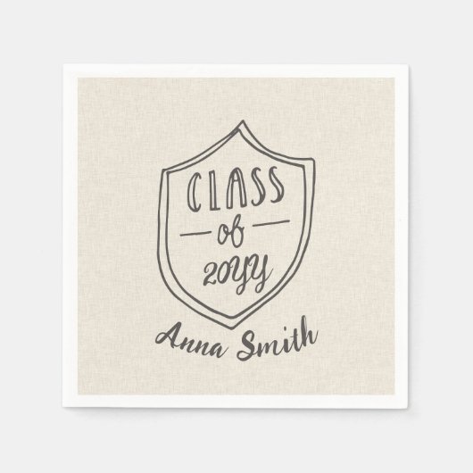 Rustiek Afstuderen 4,7 inch Servet (Voorkant)