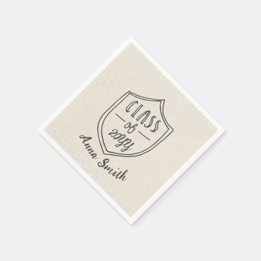 Rustiek Afstuderen 4,7 inch Servet (Hoek)