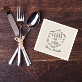 Rustiek Afstuderen 4,7 inch Servet