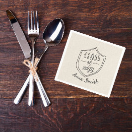 Rustiek Afstuderen 4,7 inch Servet