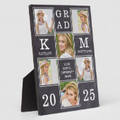 Rustiek Afstuderen Custom Unique 6 Foto Afstuderen Fotoplaat (Zijkant)