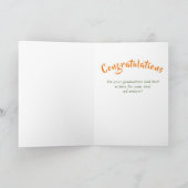 Rustiek Afstuderen Gefeliciteerd Floral Kaart (Binnen)