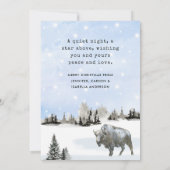 Rustiek Amerikaans West Vrolijk Kerstfeest Feestdagenkaart (Achterkant)