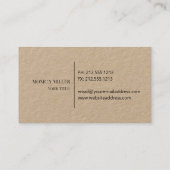 Rustiek anker logo kraft visitekaartje (Achterkant)