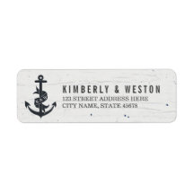 Rustiek Anker Monogram Retouradres Labels