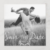 Rustiek Antler Graphic | Wit De datum opslaan Save The Date (Voorkant)