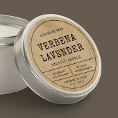 Rustiek Apotheker Ronde Kaarsenkruik Label