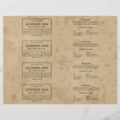 Rustiek  Apotheker Zeep Bar Bellyband Label (Voorkant)