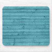 Rustiek Aqua Blue Blauwgroen Hout Muismat (Voorkant)