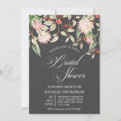 Rustiek Australian Flowers Script Vrijgezellenfees Kaart (Voorkant)