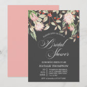 Rustiek Australian Flowers Script Vrijgezellenfees Kaart (Voorkant / Achterkant)