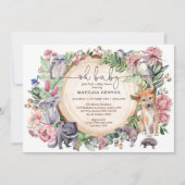 Rustiek Australië Inheemse Dieren Bloemen Baby sho Kaart (Voorkant)