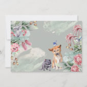 Rustiek Australië Inheemse Dieren Bloemen Baby sho Kaart (Achterkant)