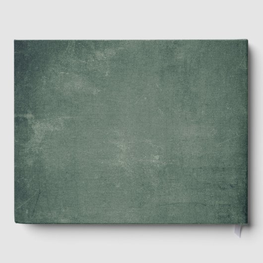 Rustiek avontuur begint groene krijtbord bruilofte gastenboek (Achterkant)