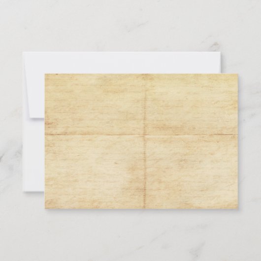 Rustiek  Avontuur Bruiloft RSVP Kaart (Achterkant)