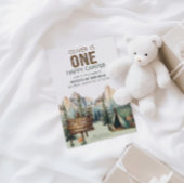 Rustiek Avontuur Happy Camper Eerste Verjaardag Kaart