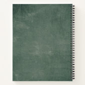 Rustiek avontuur wacht op groene krijtbord bruilof notitieboek (Achterkant)