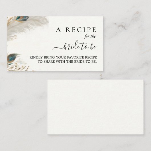 Rustiek Aziatisch Sky Cloud Peacock Vrijgezellenfe Informatiekaartje (Voorkant / Achterkant)