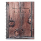 Rustiek B&B Gastenboek, Old Red Barn Wood Siding Notitieboek (Voorkant)
