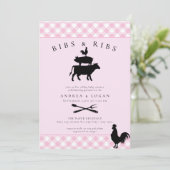 Rustiek Baby shower | Barbecue Kaart (Staand voorkant)