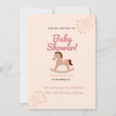 rustiek Baby shower | Bewerkbare Sjabloon Kaart (Voorkant)