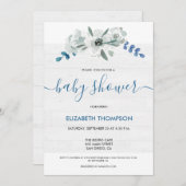 Rustiek Baby shower Custom Waterverf bloemenhout (Voorkant / Achterkant)